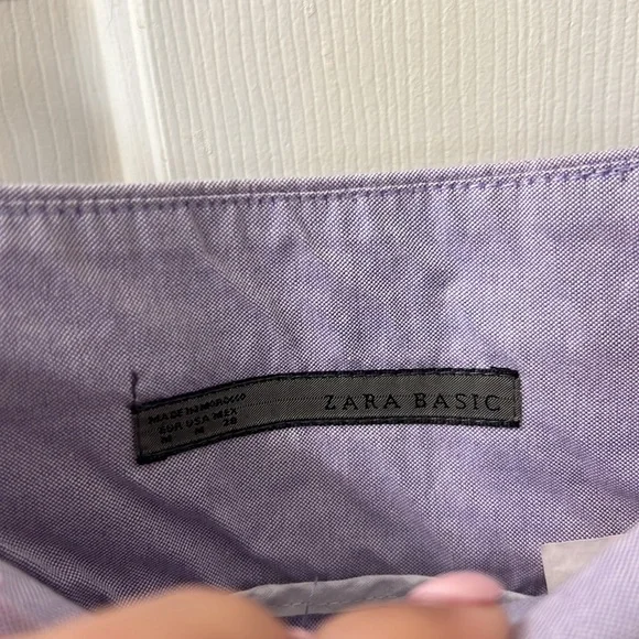 Zara Basic Pleated Lavender Skirt - Picture 6 of 6